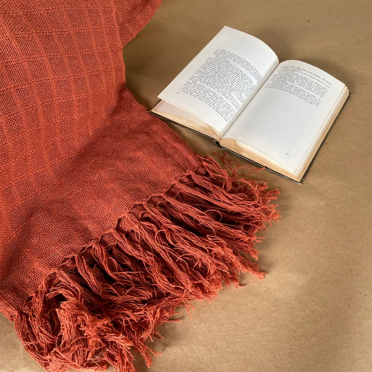 Manta para Sofá Artesanal Algodão Essencial