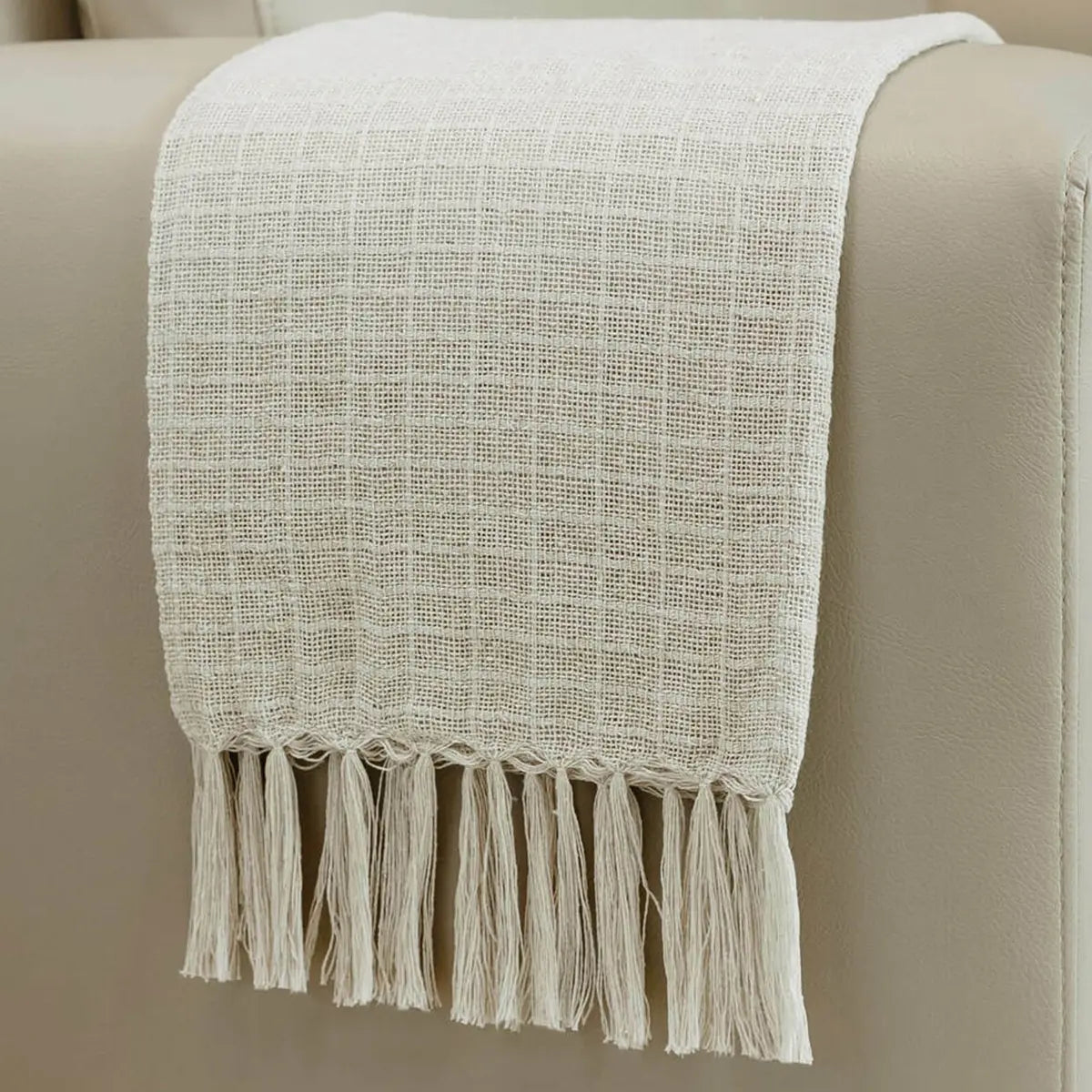 Manta para Sofá Artesanal Algodão Essencial