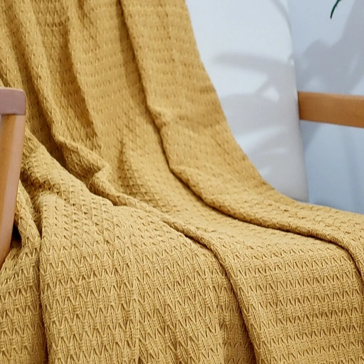 Manta para Sofá Artesanal Algodão Serena