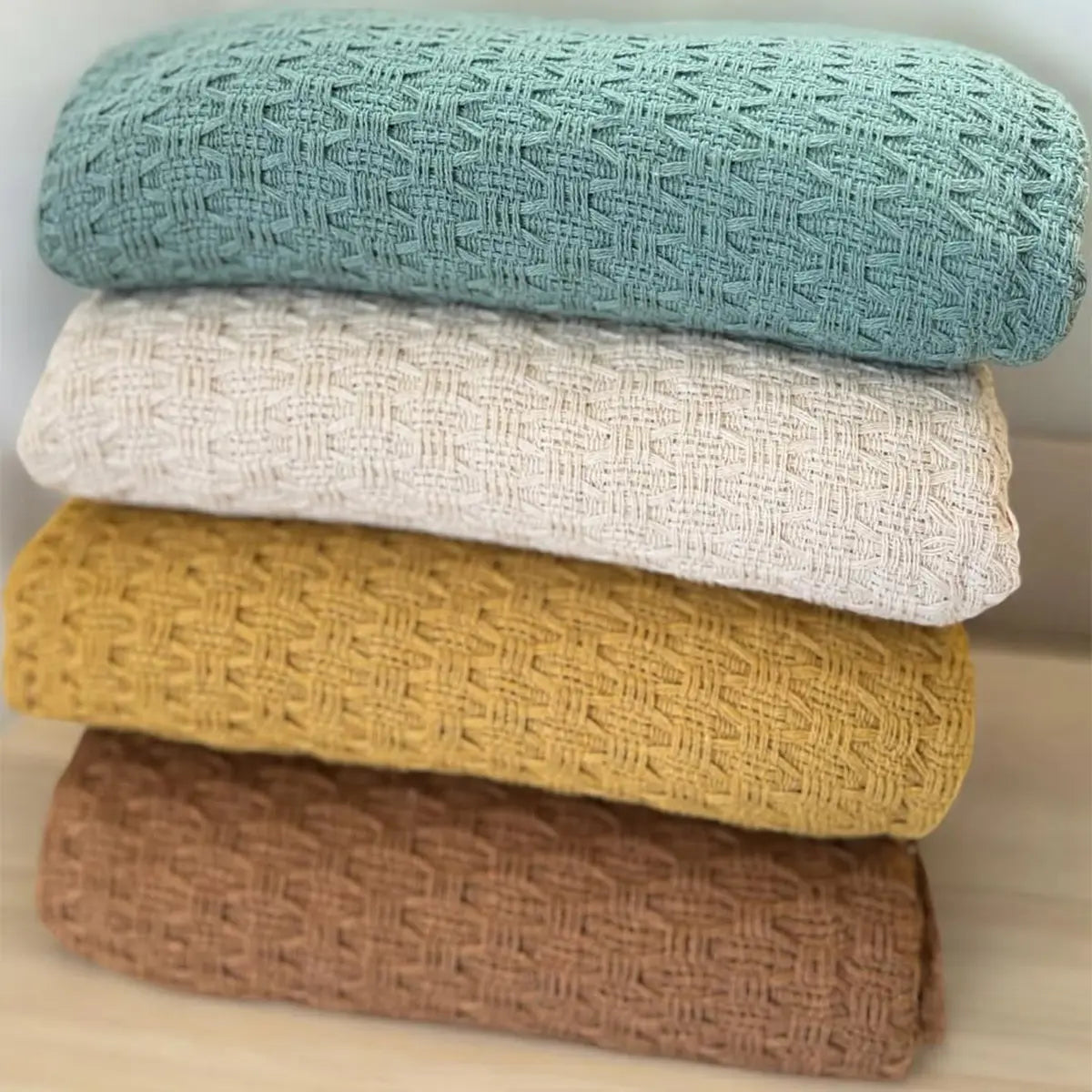 Manta para Sofá Artesanal Algodão Serena