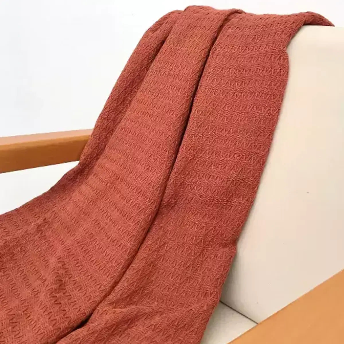 Manta para Sofá Artesanal Algodão Serena