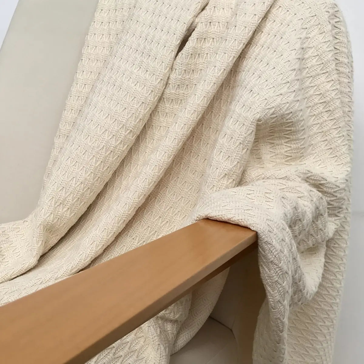 Manta para Sofá Artesanal Algodão Serena