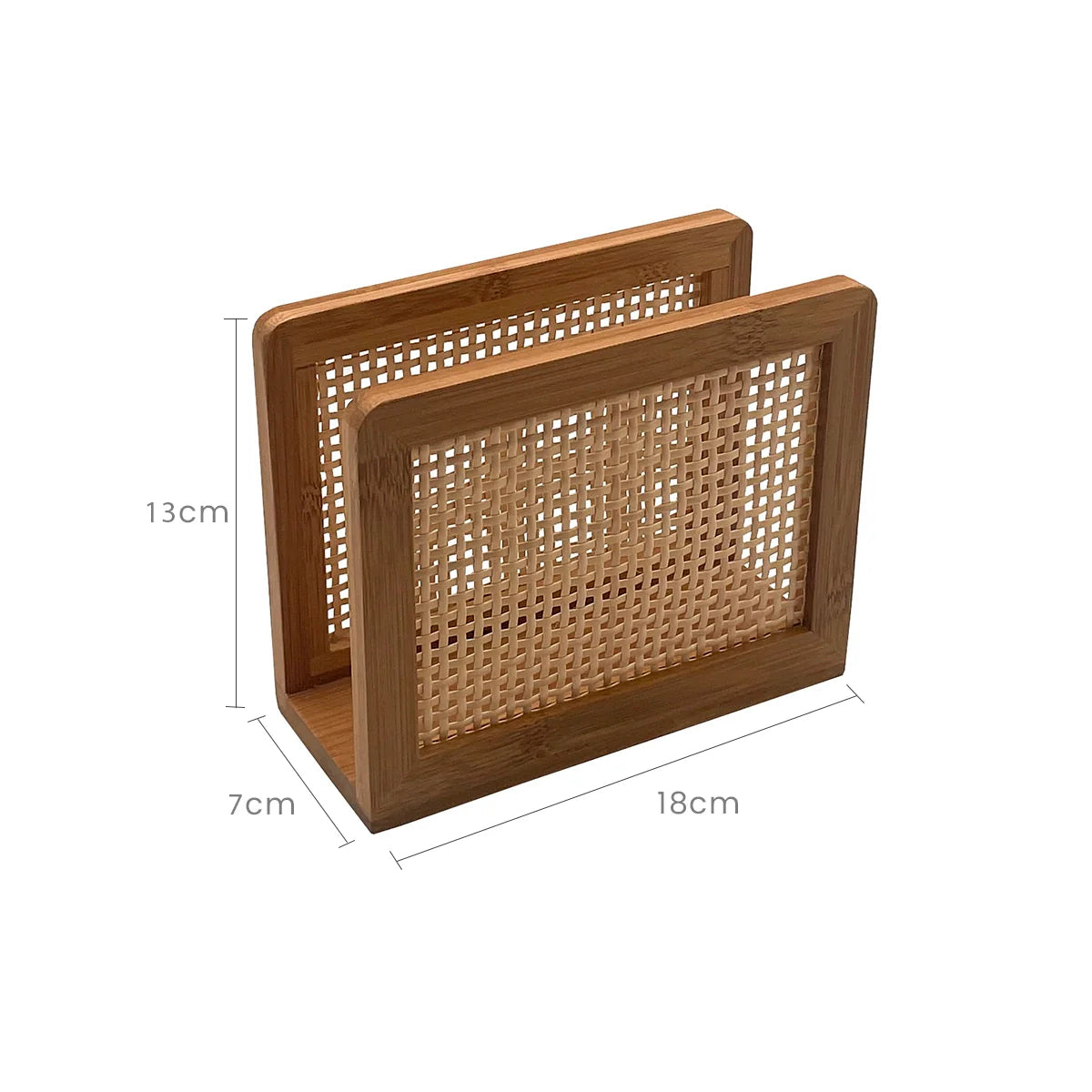 Porta Guardanapo de Bambu com Palhinha Indiana Essenza Natural