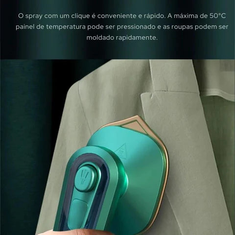 Ferro de Passar Roupa a Vapor Portátil