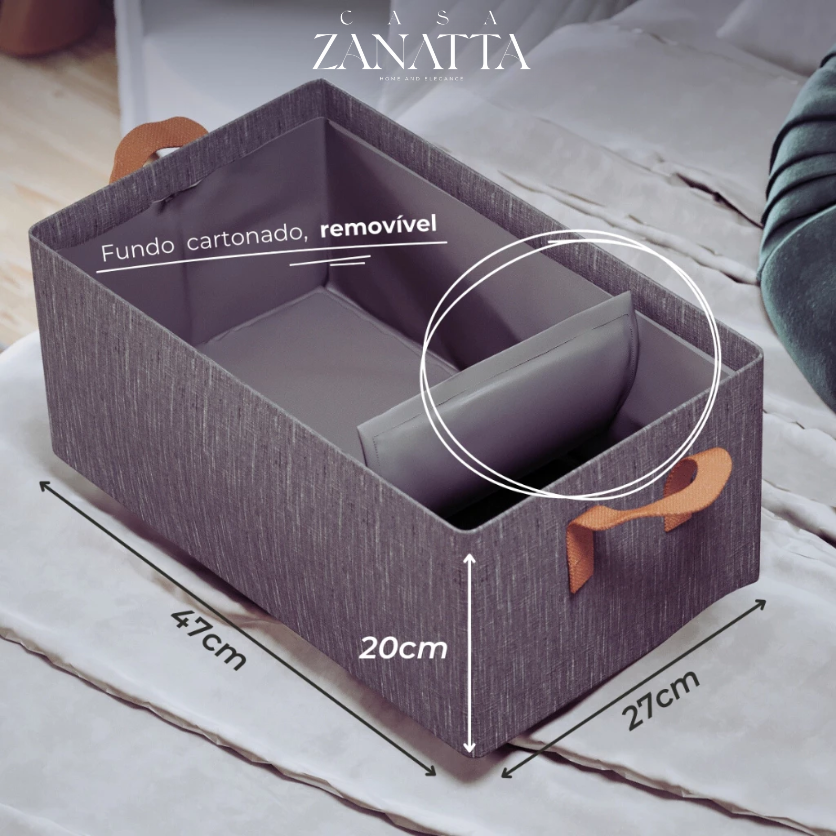 Caixa Organizadora Premium de Guarda Roupa - Zanatta