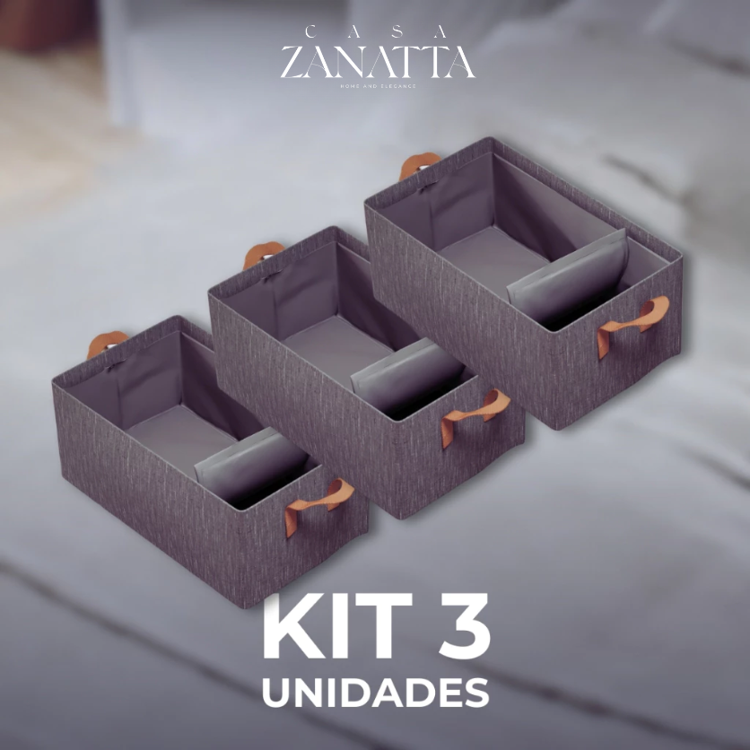 Caixa Organizadora Premium de Guarda Roupa - Zanatta