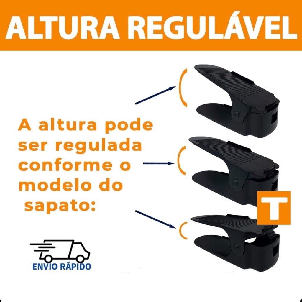 Organizador de Sapatos Antiderrapante com Regulagem de Altura - Zanatta