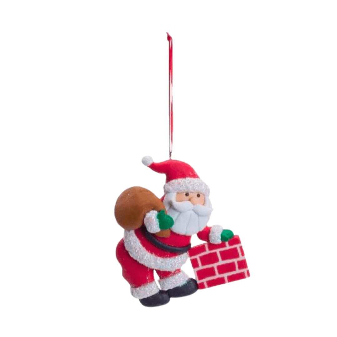 Papai Noel Enfeite para Árvore Premium 6pcs