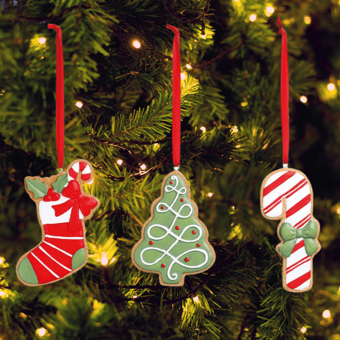 Enfeite Pendente para Árvore Natalina 6pcs