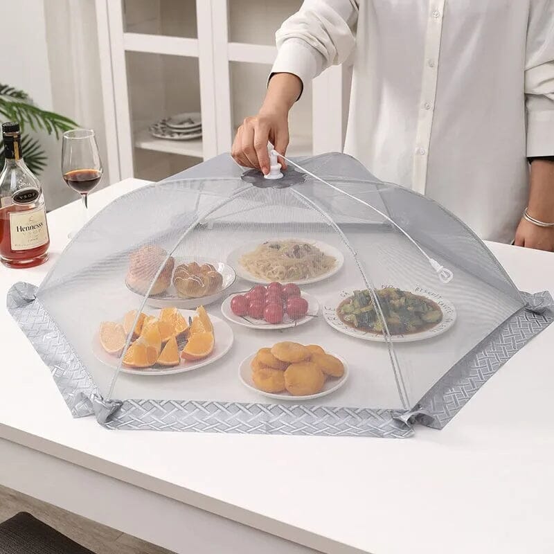Tela Protetora de Alimentos Cinza Dobrável - Zanatta