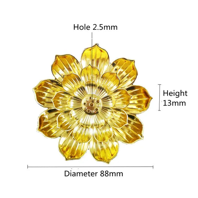 Incensário Flor de Lótus de Cerâmica - Zanatta
