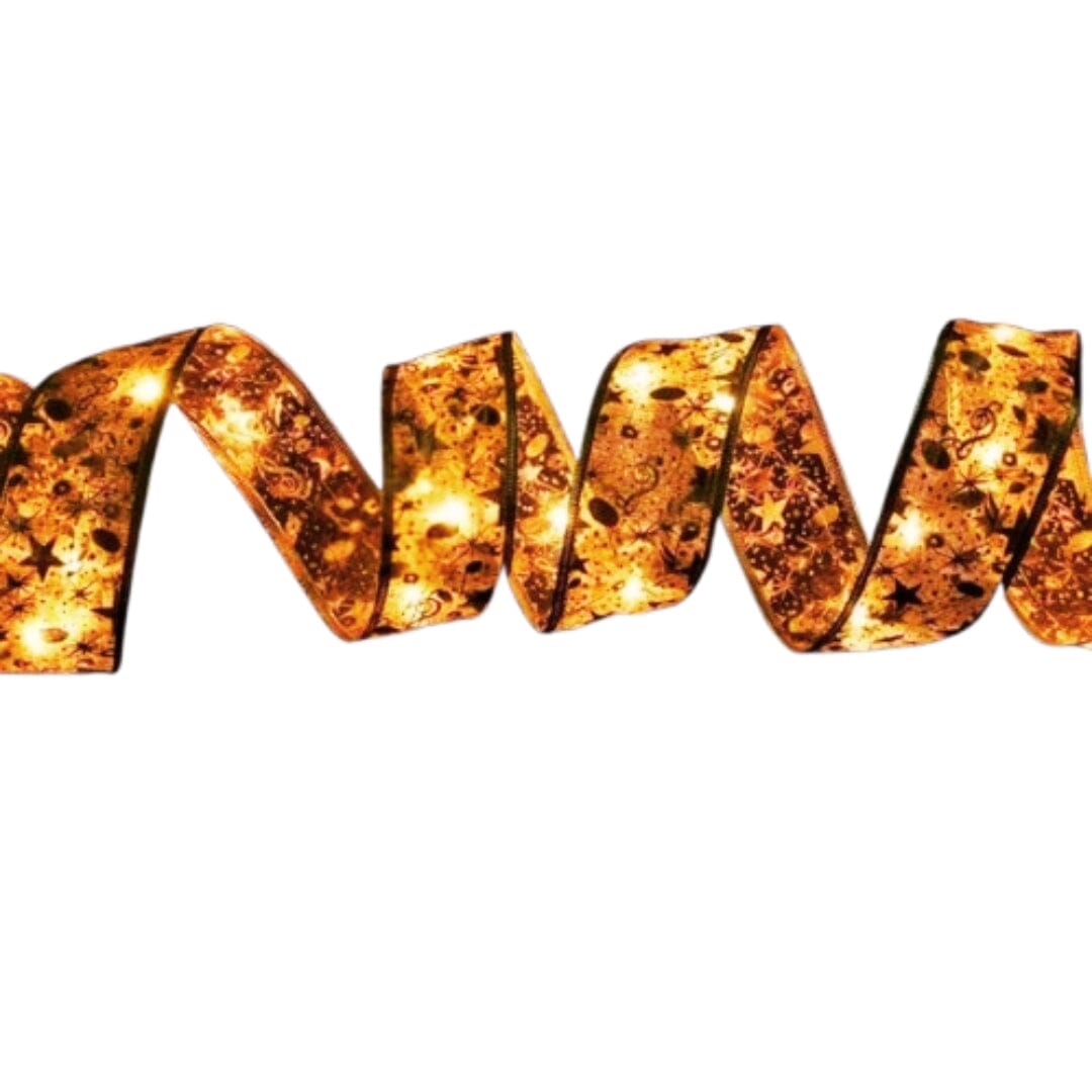 Kit 2x Natal Aramada com LED Dourada