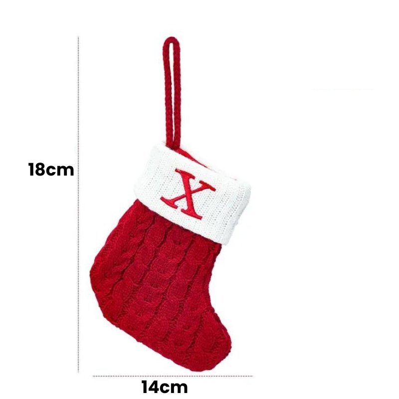 Meias de Natal Letras do Alfabeto