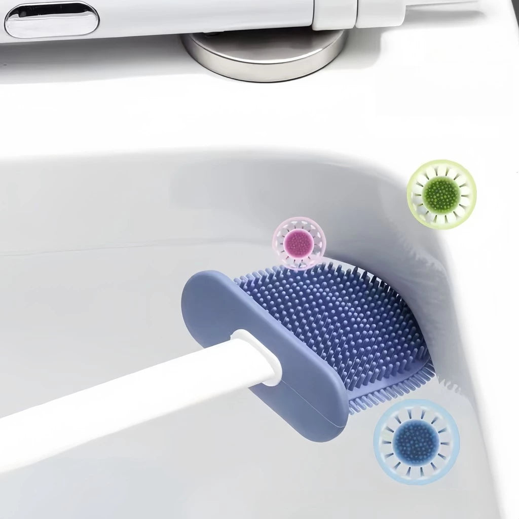 2 em 1 Escova de Silicone para Vaso Sanitário - Zanatta