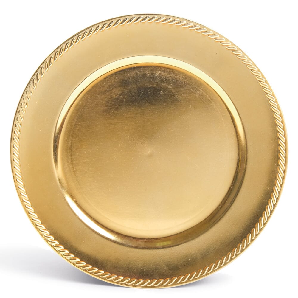 Sousplat Dourado de Natal 33cm